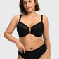 Braselle Anemone Unlined Plus Size Front Closure 3/4 Cup Underwire Back Support Bra Lace Trim for Sculpted Lift Womenswear