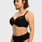 Braselle Anemone Unlined Plus Size Front Closure 3/4 Cup Underwire Back Support Bra Lace Trim for Sculpted Lift Womenswear