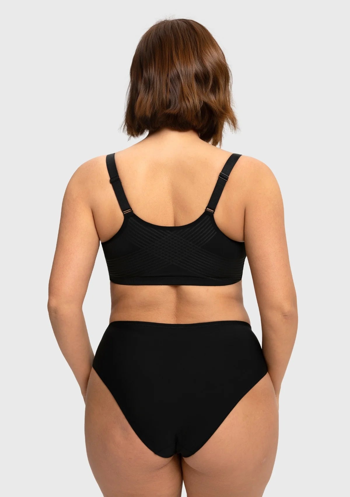 Braselle Anemone Unlined Plus Size Front Closure 3/4 Cup Underwire Back Support Bra Lace Trim for Sculpted Lift Womenswear