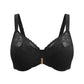 Braselle Anemone Unlined Plus Size Front Closure 3/4 Cup Underwire Back Support Bra Lace Trim for Sculpted Lift Womenswear