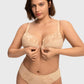 Braselle Anemone Unlined Plus Size Front Closure 3/4 Cup Underwire Back Support Bra Lace Trim for Sculpted Lift Womenswear