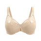 Braselle Anemone Unlined Plus Size Front Closure 3/4 Cup Underwire Back Support Bra Lace Trim for Sculpted Lift Womenswear