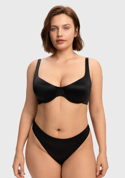Braselle Cloud Satin Seamless Balconette T-Shirt Bra