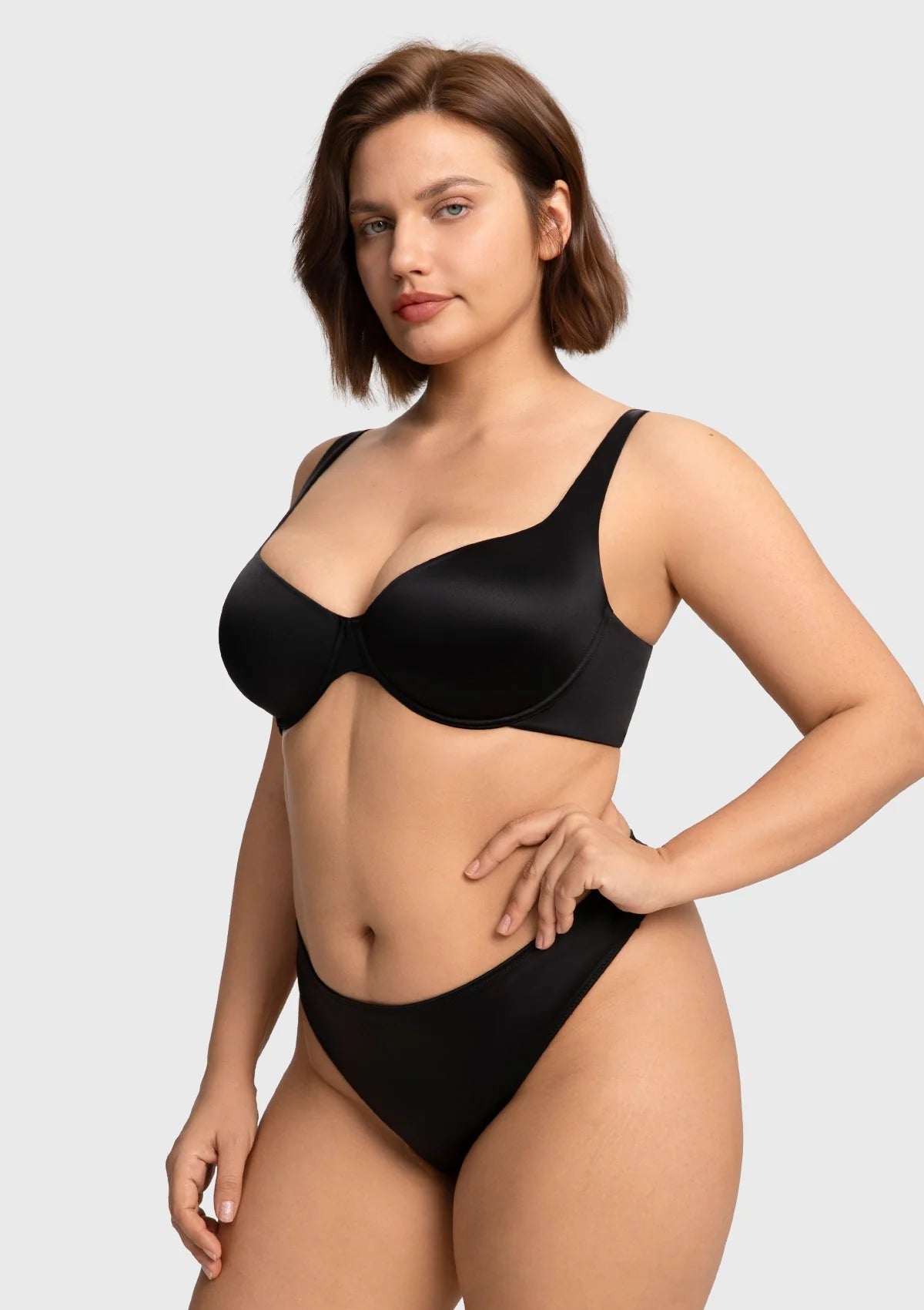 Braselle Cloud Satin Seamless Balconette T-Shirt Bra