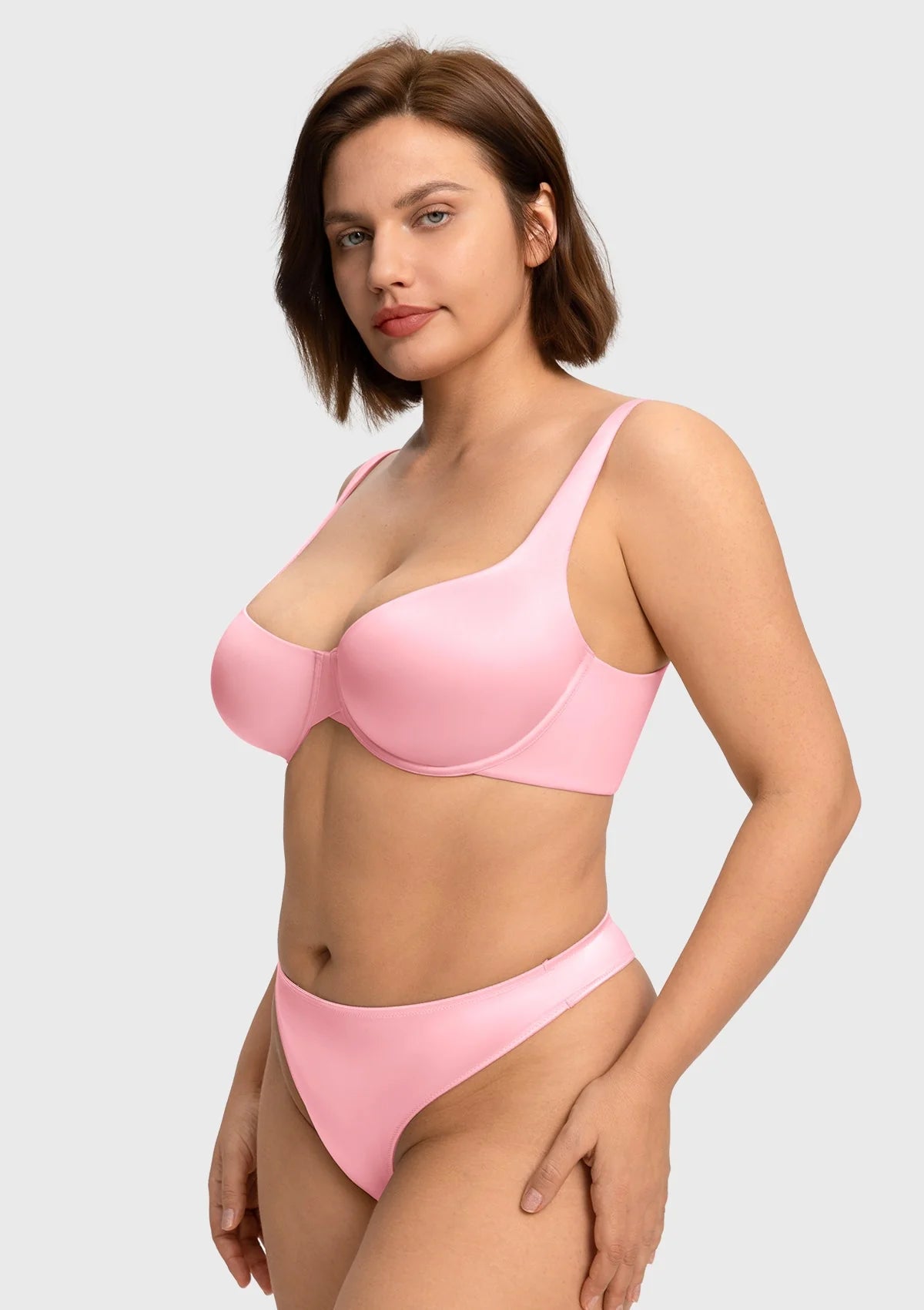 Braselle Cloud Satin Seamless Balconette T-Shirt Bra