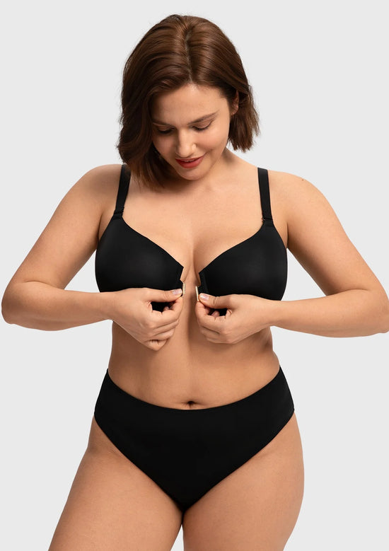 Braselle Comfort Underwire Front Closure Molded Cup Bra
