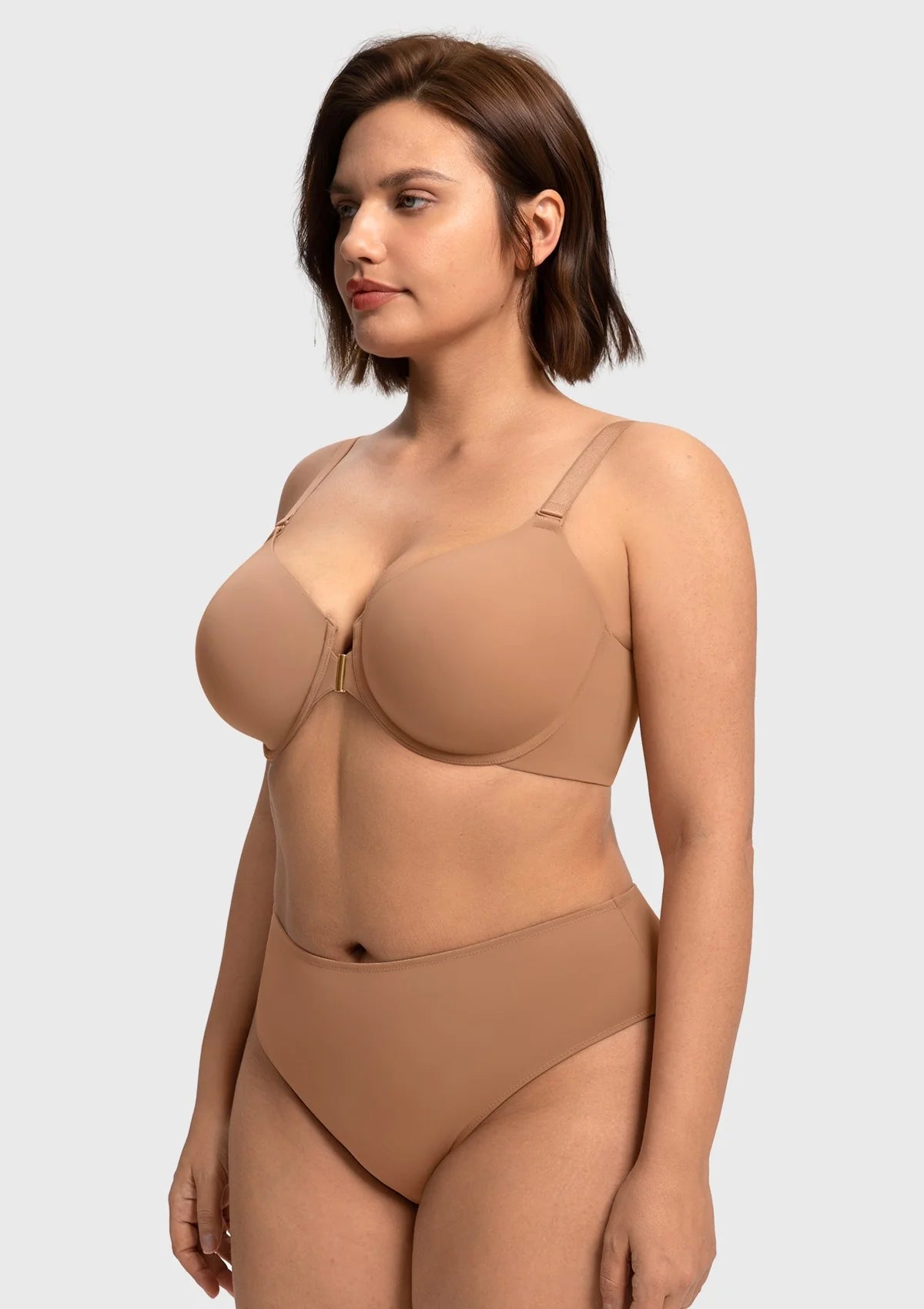 Braselle Comfort Underwire Front Closure Molded Cup Bra