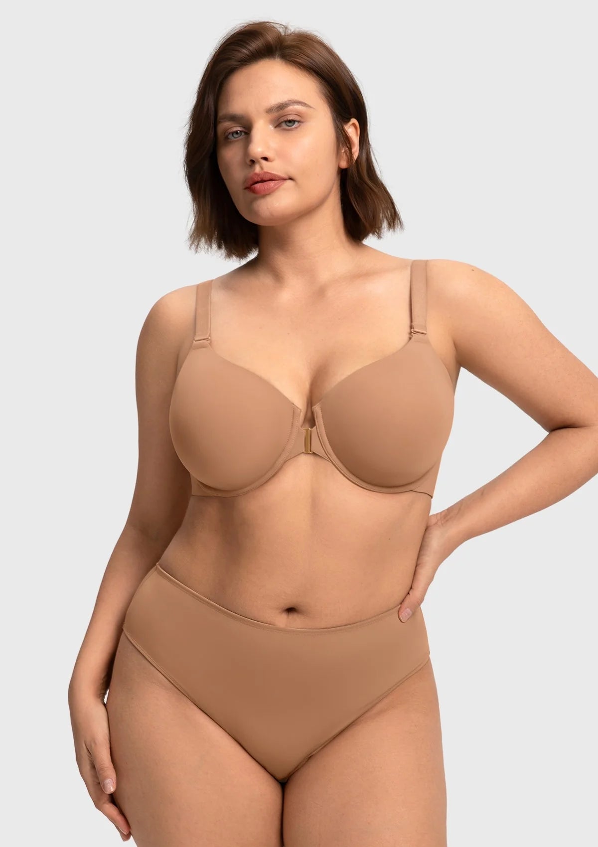 Braselle Comfort Underwire Front Closure Molded Cup Bra