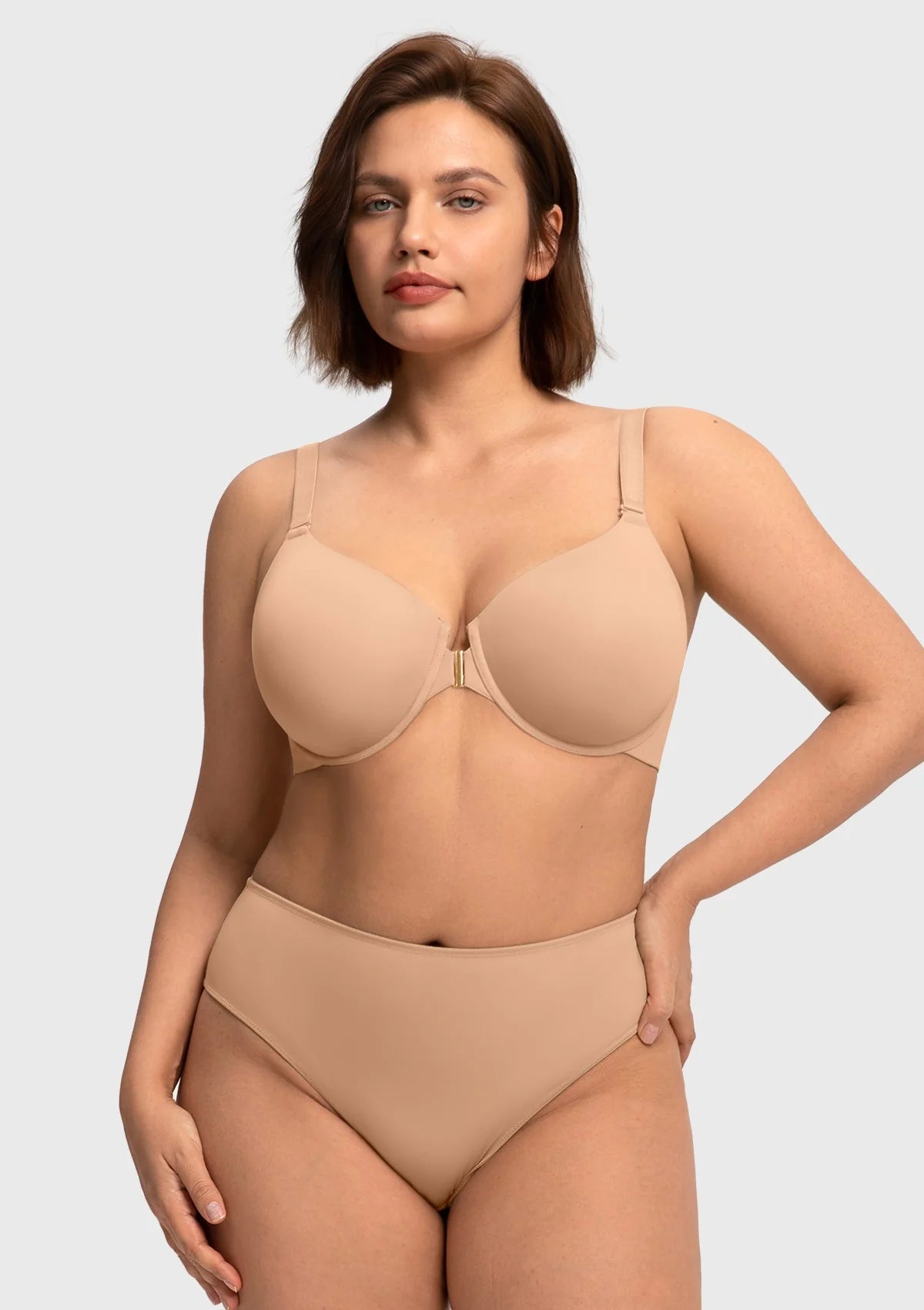 Braselle Comfort Underwire Front Closure Molded Cup Bra