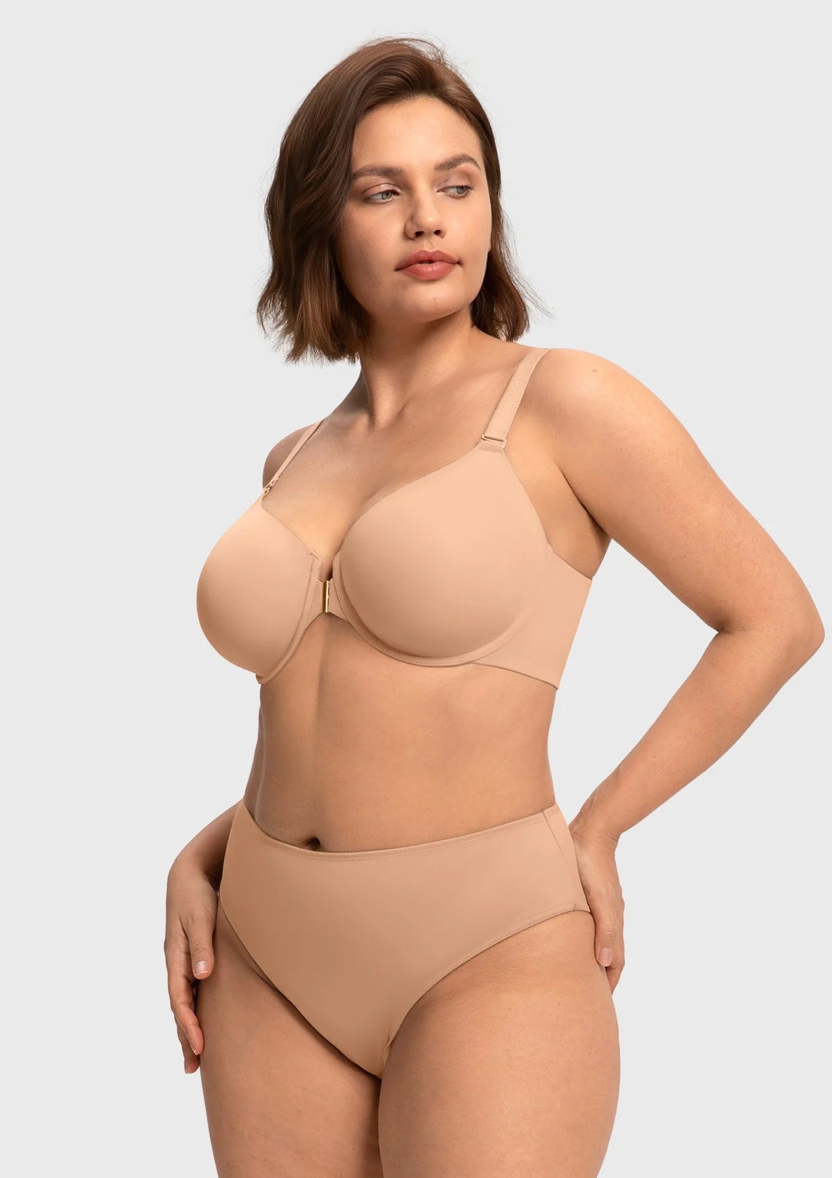 Braselle Comfort Underwire Front Closure Molded Cup Bra