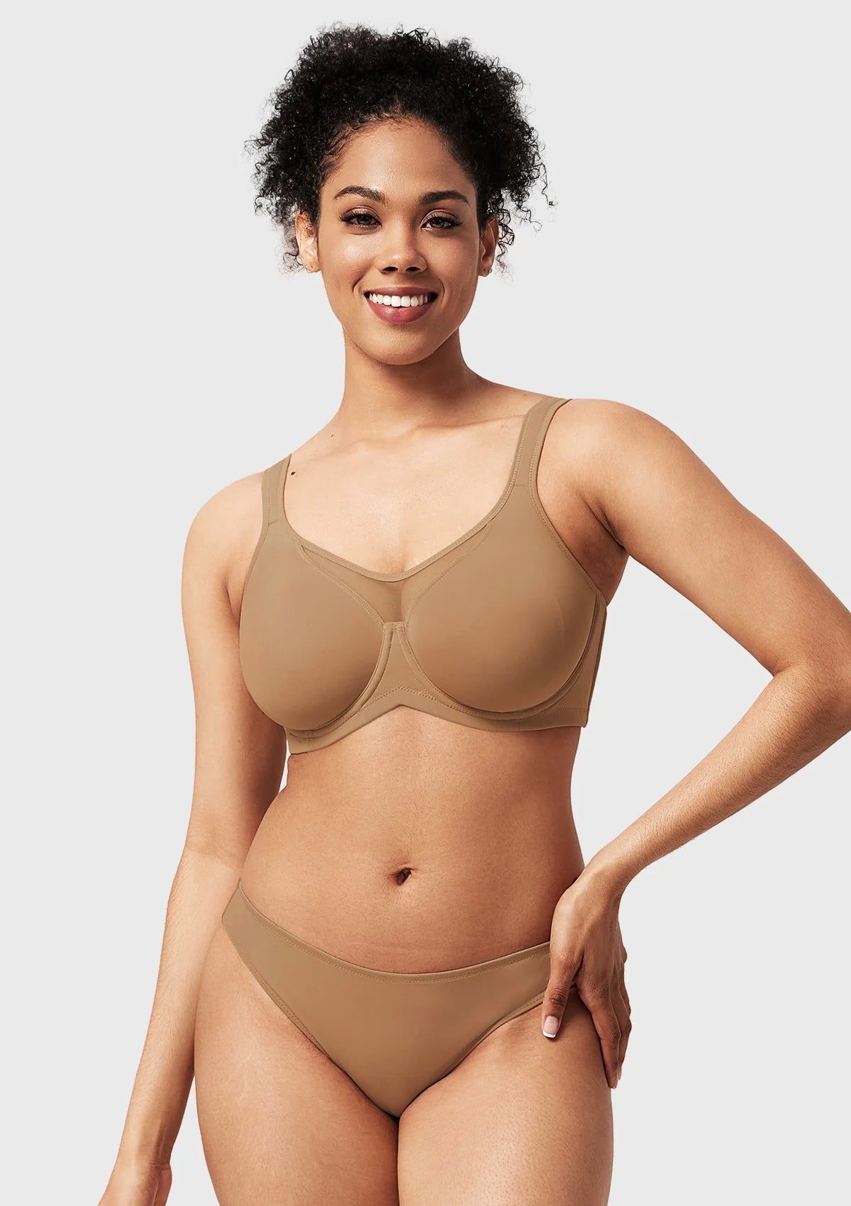 Braselle Cool Comfort Smoothing Full Coverage Unlined Underwire Minimizer Bra