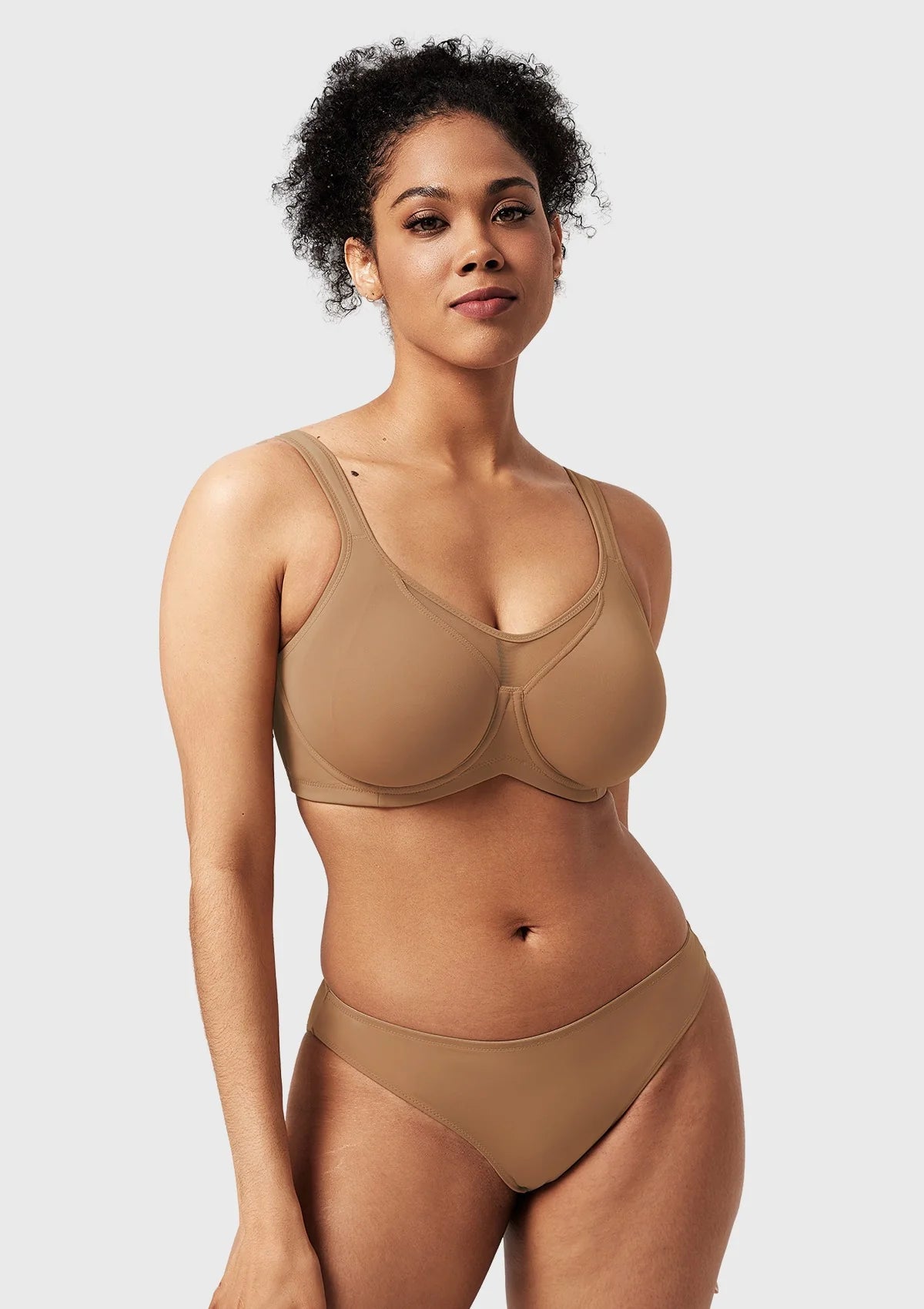 Braselle Cool Comfort Smoothing Full Coverage Unlined Underwire Minimizer Bra