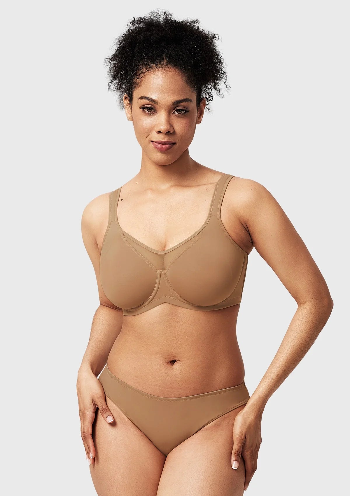 Braselle Cool Comfort Smoothing Full Coverage Unlined Underwire Minimizer Bra