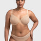 Braselle Leopard Wild Unlined Plus Size Breathable Soft Mesh Underwire Bra