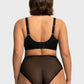 Braselle Petalia Plus Size Seamless Lace Underwire Balconette Demi No Padded Bra with High Elastic Fabric Delicate Lace Trim Cutout & Adjustable Straps