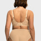 Braselle Petalia Plus Size Seamless Lace Underwire Balconette Demi No Padded Bra with High Elastic Fabric Delicate Lace Trim Cutout & Adjustable Straps