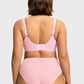 Braselle Petalia Plus Size Seamless Lace Underwire Balconette Demi No Padded Bra with High Elastic Fabric Delicate Lace Trim Cutout & Adjustable Straps