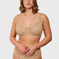 Braselle Pretty In Petals Red Unlined Strappy Lace Bra