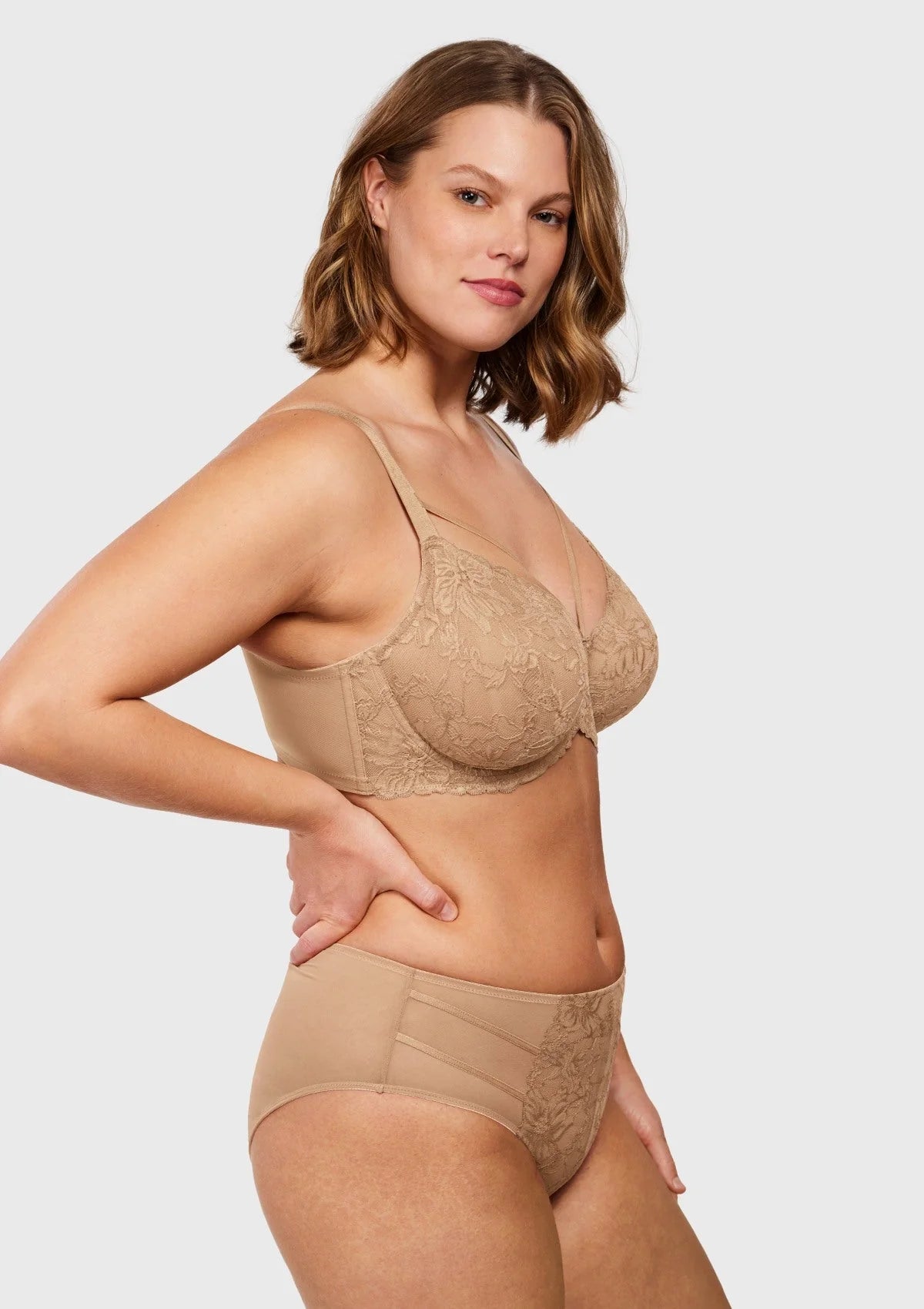 Braselle Pretty In Petals Red Unlined Strappy Lace Bra