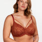 Braselle Pretty In Petals Red Unlined Strappy Lace Bra