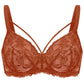 Braselle Pretty In Petals Red Unlined Strappy Lace Bra