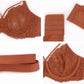 Braselle Pretty In Petals Red Unlined Strappy Lace Bra