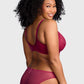 Braselle Pretty In Petals Red Unlined Strappy Lace Bra