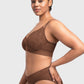 Braselle Serenata Flora Linear Lace Sheer Mesh Full Coverage Unlined Underwire Bra