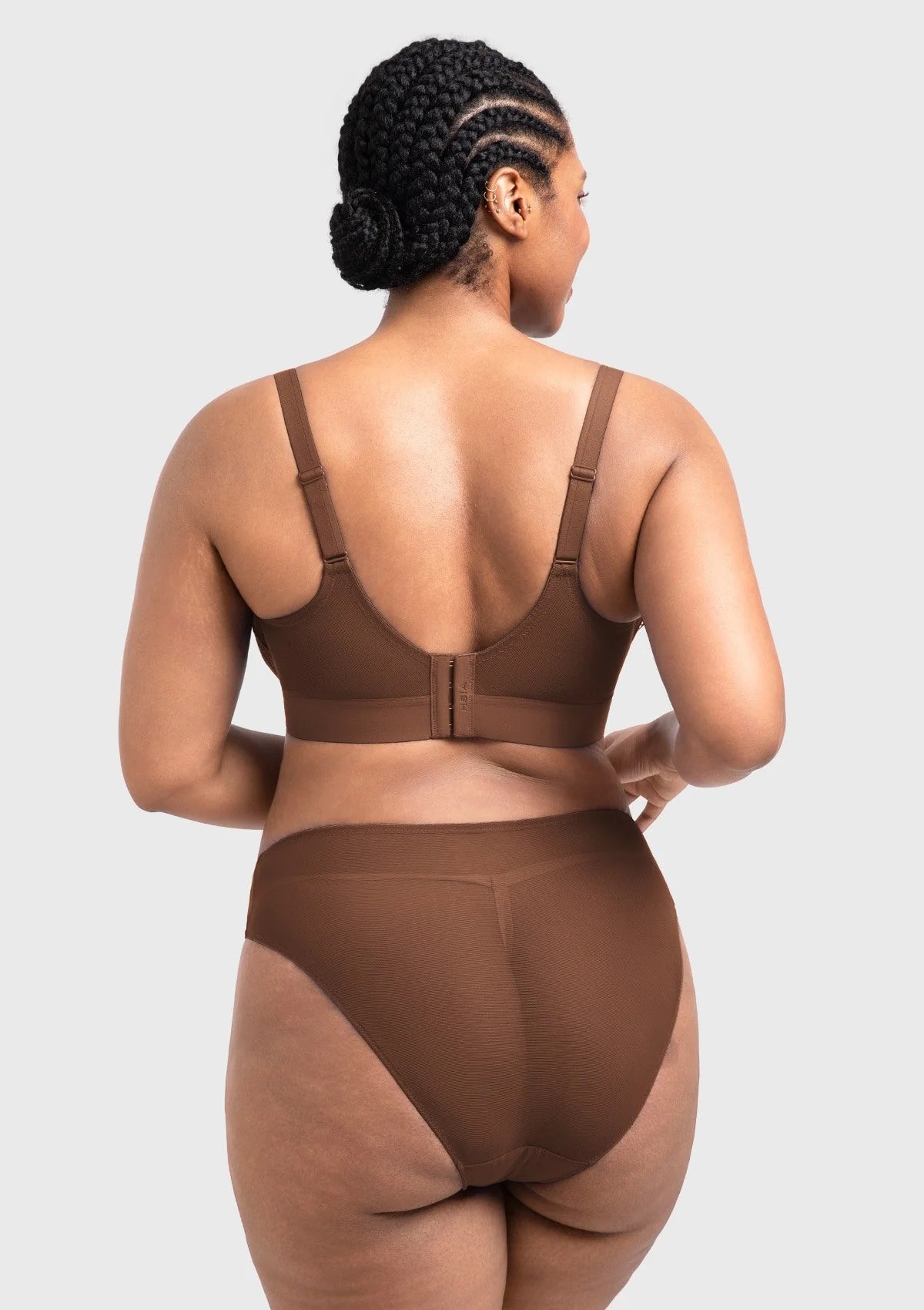 Braselle Serenata Flora Linear Lace Sheer Mesh Full Coverage Unlined Underwire Bra