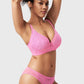 Braselle Serenata Flora Linear Lace Sheer Mesh Full Coverage Unlined Underwire Bra