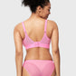 Braselle Serenata Flora Linear Lace Sheer Mesh Full Coverage Unlined Underwire Bra