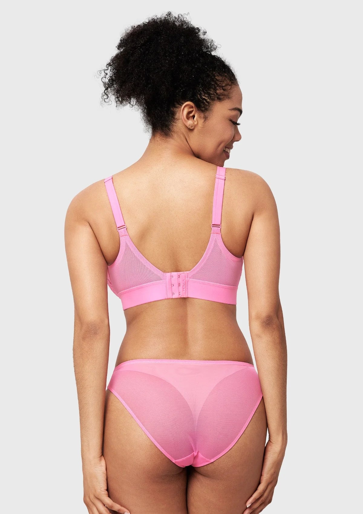 Braselle Serenata Flora Linear Lace Sheer Mesh Full Coverage Unlined Underwire Bra