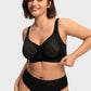 Braselle Skylark Breathable Lightweight Supportive Jacquard Mesh Wide Strap 3/4 Cup Comfort Bra