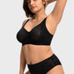 Braselle Skylark Breathable Lightweight Supportive Jacquard Mesh Wide Strap 3/4 Cup Comfort Bra