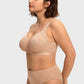 Braselle Skylark Breathable Lightweight Supportive Jacquard Mesh Wide Strap 3/4 Cup Comfort Bra