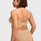 Braselle Skylark Breathable Lightweight Supportive Jacquard Mesh Wide Strap 3/4 Cup Comfort Bra