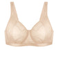 Braselle Skylark Breathable Lightweight Supportive Jacquard Mesh Wide Strap 3/4 Cup Comfort Bra