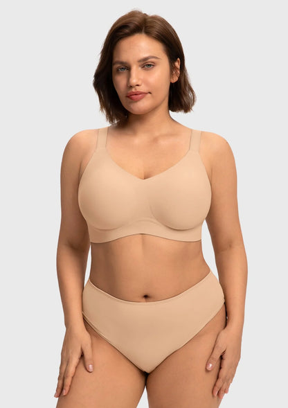 Braselle SoftTouch Breathable Wireless Soft Support Jelly Fit Full Coverage Bra