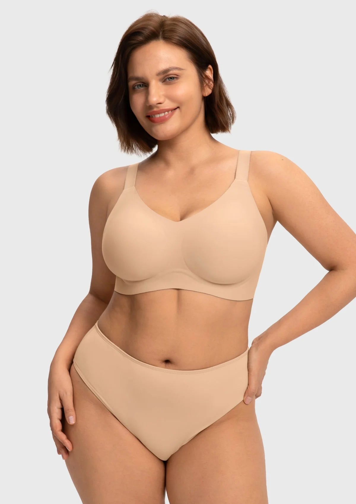 Braselle SoftTouch Breathable Wireless Soft Support Jelly Fit Full Coverage Bra
