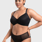 Braselle Willa Wave Plus Size Breathable Mesh Unlined Non-padded Full Coverage Underwire Bra
