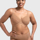 Braselle Willa Wave Plus Size Breathable Mesh Unlined Non-padded Full Coverage Underwire Bra