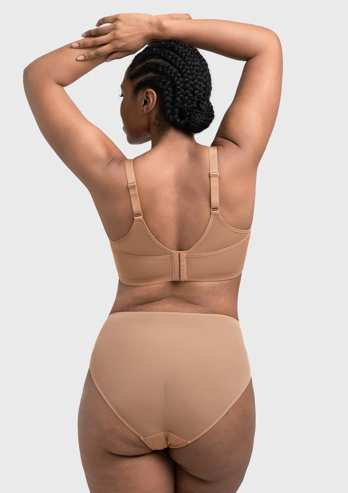 Braselle Willa Wave Plus Size Breathable Mesh Unlined Non-padded Full Coverage Underwire Bra