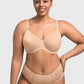 Braselle Willa Wave Plus Size Breathable Mesh Unlined Non-padded Full Coverage Underwire Bra