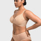 Braselle Willa Wave Plus Size Breathable Mesh Unlined Non-padded Full Coverage Underwire Bra