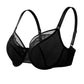 Braselle Yumi Unlined Sheer Embroidery Lace Full Coverage Bra Elegant Sculpting Support Dark Pink