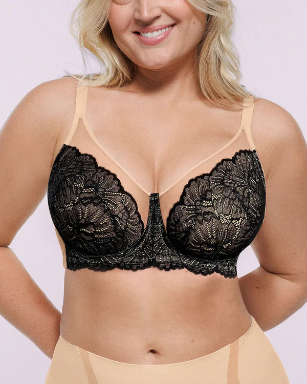 Braselle AirSlim Supportive Unlined Lace Underwired Bra