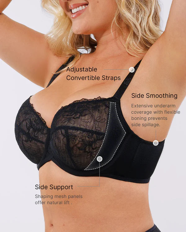 Braselle AirSlim Unlined Lace Underwired Bra